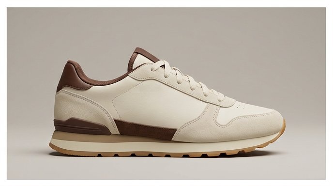 Cream lifestyle sneaker